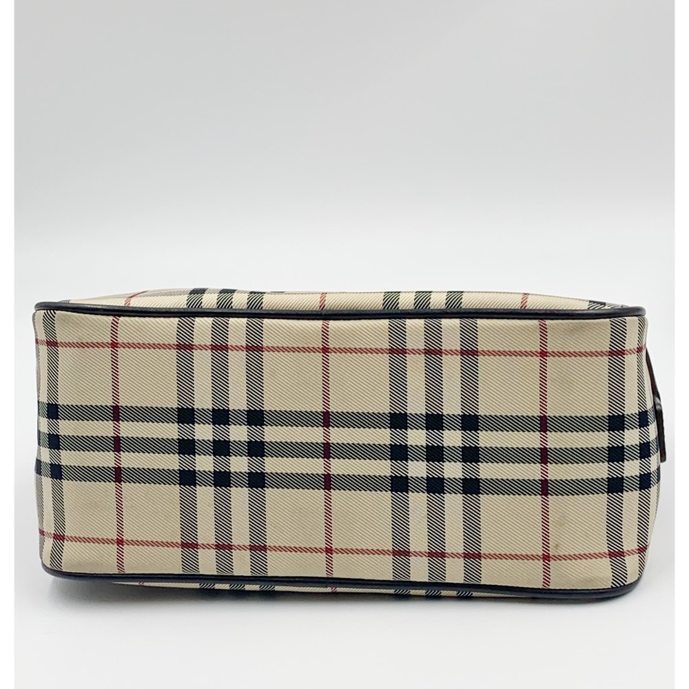 BURBERRY House Check Canvas Handbag Bag - Picture 7 of 10